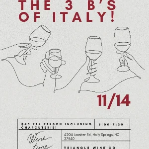 (11/14/24) $45 Disclose the 3 B\'s of Italy-Holly Springs