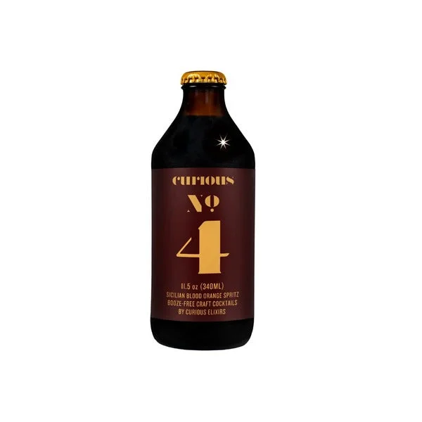 (24pk) Curious Elixir No.4 Non-Alcoholic Cocktail, USA (11.5oz bottles)